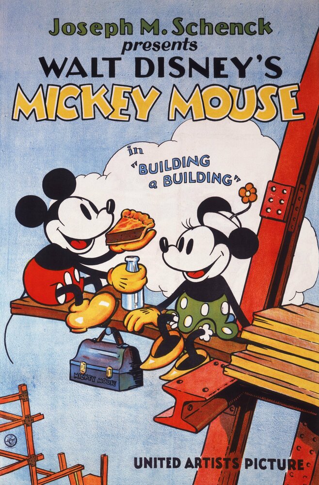 Микки Маус на стройке (1933) постер